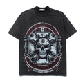 2026 American high street style washed wasteland style T-shirt
