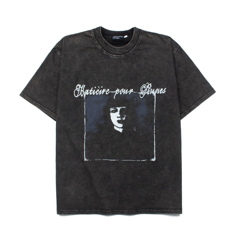 2026 American High Street New Style Short-sleeved Vintage T-shirt