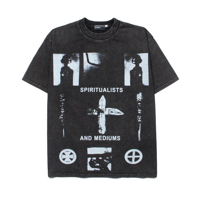 2026 American High Street New Style Short-sleeved Vintage T-shirt