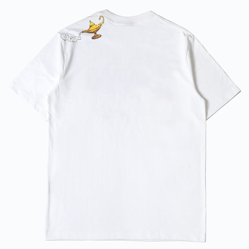2026 American high street style new short-sleeved cartoon T-shirt