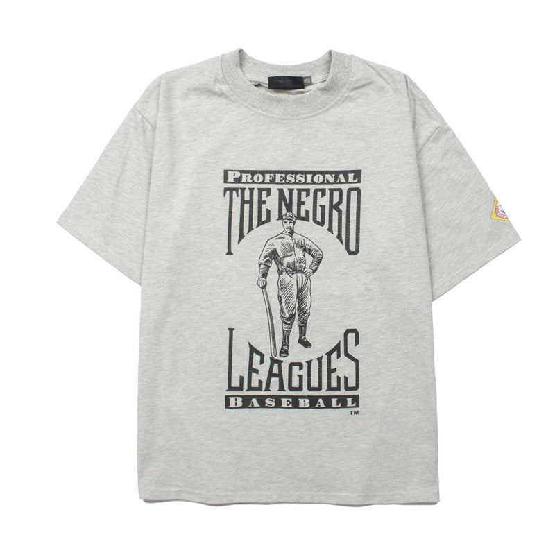 2026 American High Street Loose Fit Couple Baseball T-shirt
