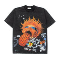 2026 American Trendy Sun Flame Washed Retro Distressed T-shirt
