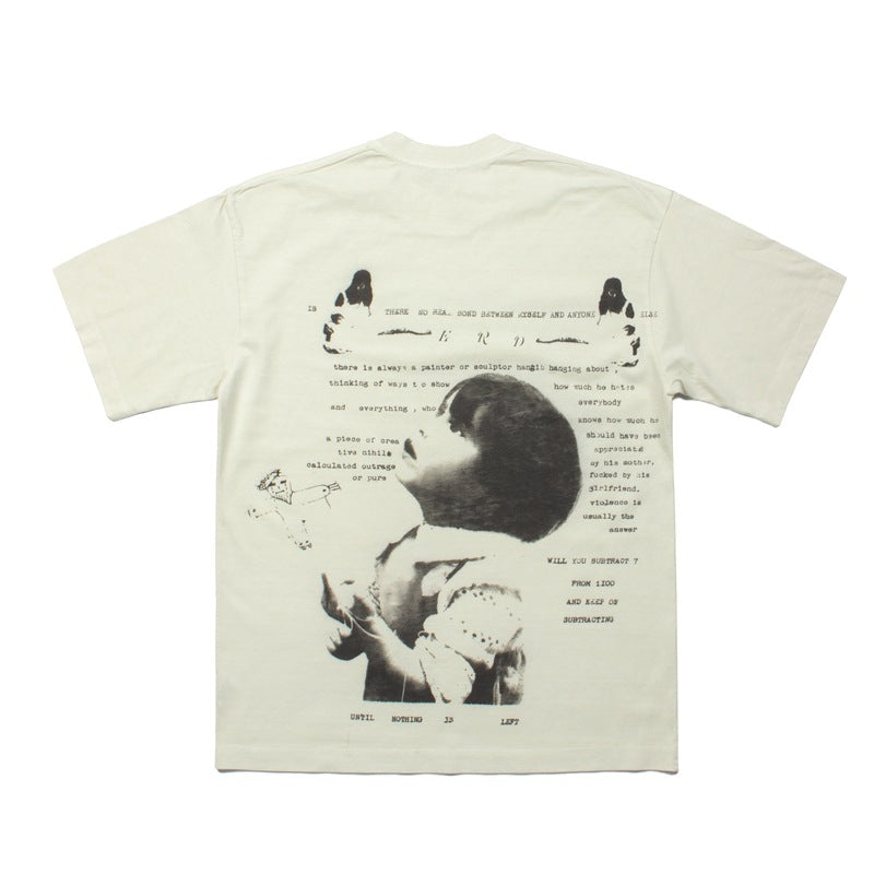 2026 American High Street New Style Short-Sleeve Vintage T-shirt