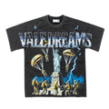 2026  American street style distressed vintage short-sleeved T-shirt