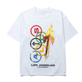 2026 American Style Gold Torch Print Loose Short-Sleeve T-shirt