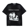 2026 American High Street Hip Hop Retro New Architectural T-shirt