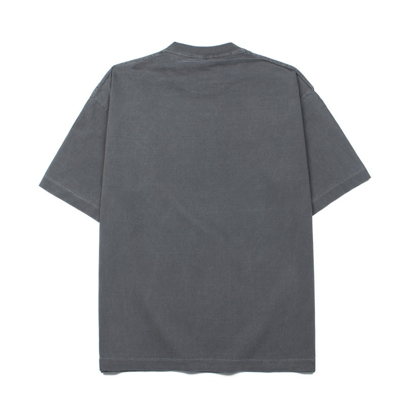 2026 American high street style new short-sleeved soccer print T-shirt